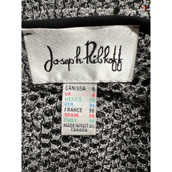 Joseph Ribkoff Open Mesh Overlay Top, Size 6 - Picture 9 of 9